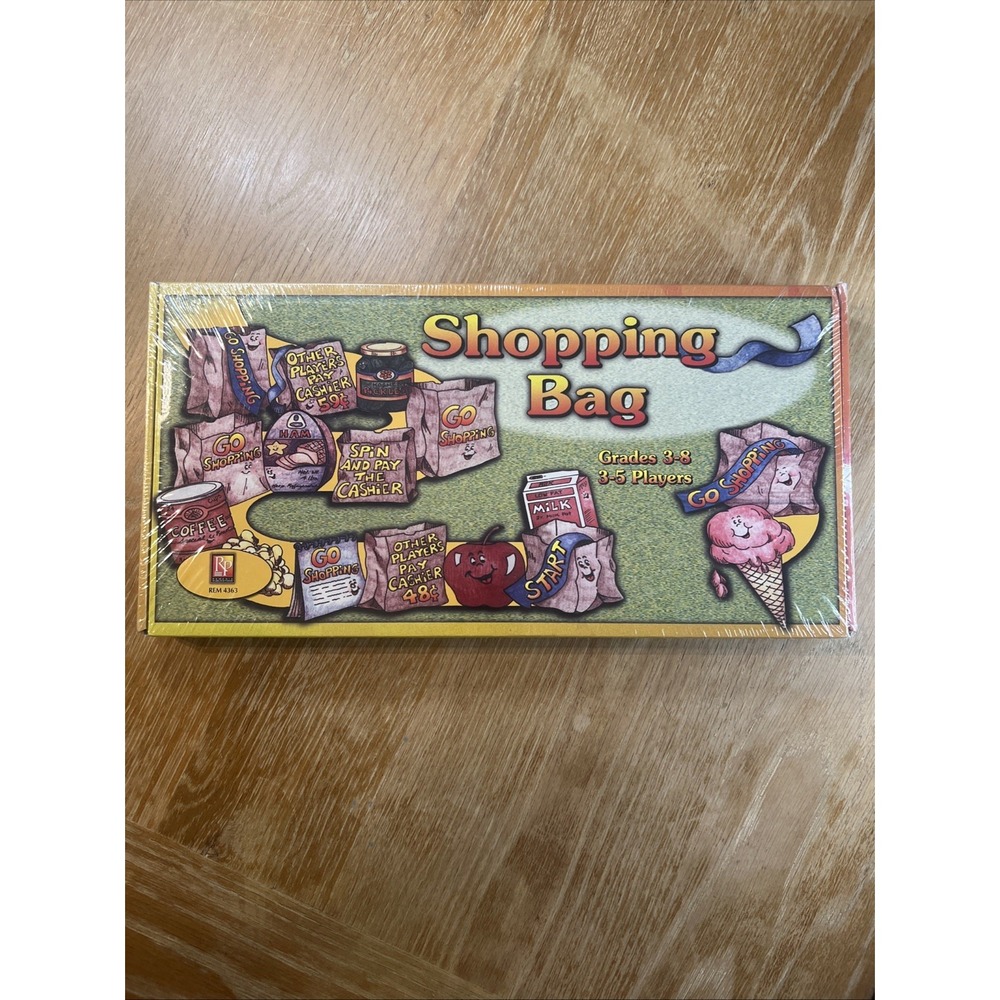 Shopping Bag Board Game‎ Educational Grades 3-8 Kids Consumer Money Math NEW